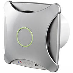 Design ventilátor alu matt X (100 mm) alap típus