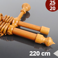Agat 25-20 mm fa karnis, kétsoros, cseresznye, 220 cm