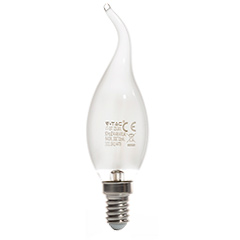 E14 LED izzó Loft filament (4W/300°) Gyertya láng - természetes fehér