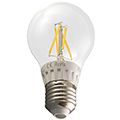 LED lámpa E27 Filament (4W/300°) Körte - hideg fehér Kifutó!