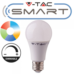 E27 SMART LED lámpa (11W/200°) Körte A60 - RGB+CCT FullColor - fényerőszabályozható