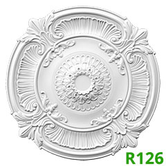 Poliuretán rozetta (R126) oldalfalra, mennyezetre (101 cm)