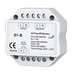 RF fényerő szabályzó kapcsoló modul (1A/240W) fehér NE KAPCSOLD BE