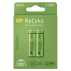 GP ReCyko NiMH - tölthető AA ceruza elem, 2100 mAh (2 db)