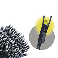 LED fényfüzér, háló (6W/160 LED) meleg fehér, kültéri