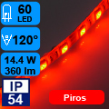 LED szalag kültéri (5050-60) - piros Legerősebb!