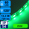 LED szalag kültéri (5050-60) - zöld Legerősebb!