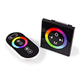 Fali RGB LED vezérlő távirányítóval (QC80) - 144W - fekete