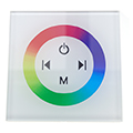 Fali RGB LED vezérlő, érintős (TPC6319), 144W, fehér Kifutó
