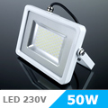 Slim LED reflektor (50W/100°) Fehér ház, Hideg fényű