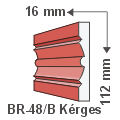 Kültéri díszléc BR-48/B - felületkezelt