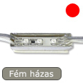 x.Vízálló, fém házas 3528 SMD LED modul, piros
