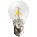 LED lámpa E27 Filament (6W/300°) Körte - hideg fehér Kifutó!