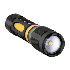 Focus LED elemlámpa (5+3W) fekete-arany