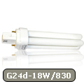 GE Rúd fénycső G24d-2/18W - 3000K