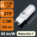 LED lámpa G9 (3.5W/270°) Small - természetes fehér LAC