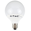 LED lámpa E27 (10W/200°) G95 - meleg fehér