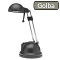 Írósztali lámpa Golba, fekete, 20W