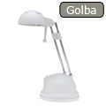 Írósztali lámpa Golba, fehér, 20W