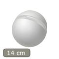 -Polisztirol gömb - két részes - 14 cm