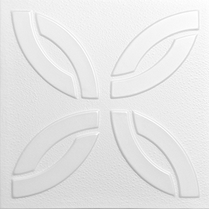 Polisztirol mennyezet burkolat, 4 mm vastag mennyezeti lap (50x50 cm) Dublin