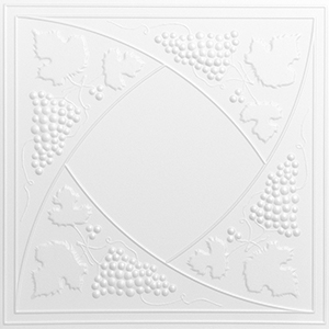 Polisztirol mennyezet burkolat, 4 mm vastag mennyezeti lap (50x50 cm) Ciprus