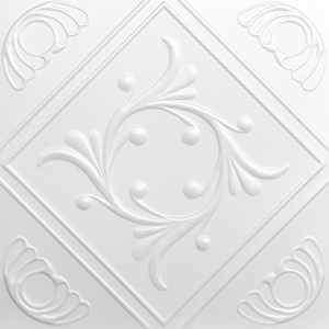 Polisztirol mennyezet burkolat, 4 mm vastag mennyezeti lap (50x50 cm) Shell