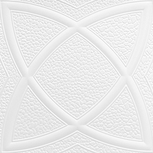 Polisztirol mennyezet burkolat, 4 mm vastag mennyezeti lap (50x50 cm) Jupiter
