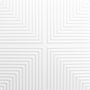Polisztirol mennyezet burkolat, 4 mm vastag mennyezeti lap (50x50 cm) Strings