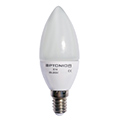 LED lámpa E14 (3W/120°) Gyertya - meleg fehér Kifutó!