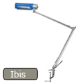 Íróasztali lámpa, asztalra rögzíthető, Ibis KT028C, kék