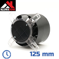 IDEA Design ventilátor előlap nélkül, gördülőcsapágyas (125 mm) időkapcsolós, 5 év garancia!