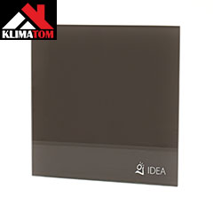 IDEA üveg előlap BASE ventilátorhoz (20x20 cm), fényes barna