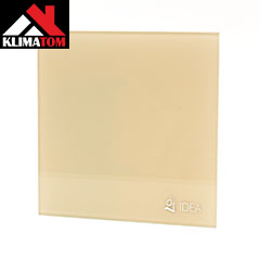 IDEA üveg előlap BASE ventilátorhoz (20x20 cm), fényes bézs
