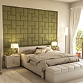 Műbőr 3D falpanel (Acotango  - Benetton zöld) 60x60 cm