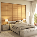 Műbőr 3D falpanel (Cotopaxi - Bronz) 60x25 cm
