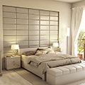 Műbőr 3D falpanel (Cotopaxi - Casablanca fehér) 60x25 cm