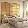 Műbőr 3D falpanel (Cotopaxi - Rose arany) 60x25 cm