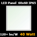 LED panel (600 x 600 mm) 40W - term. fehér IP65 - 5 év!
