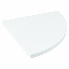 Íves sarokelem, laminált sarokpolc (25x25 cm) fehér