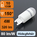 LED lámpa G9 (4W/150°) hideg fehér