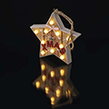 Karácsonyi LED dekoráció (0.6W/10 LED) meleg fehér, csillag