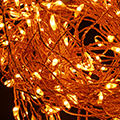 Kültéri nano fényfüzér (288 LED/2.4 méter) időzítővel - vintage