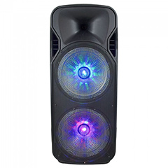 Karaoke görgős hangfal mikrofonnal (150 Watt) akkumulátor, RGB világítás, +1db wireless mikrofon