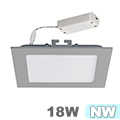 Katro LED panel IP44 ezüst (225 mm) 18W - természetes f.