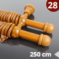 Duo 28 mm fa karnis, kétsoros, cseresznye, 250 cm