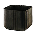 Cube planter műanyag virágláda - whiskey barna