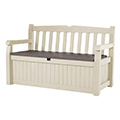 Eden garden műanyag kerti pad/tároló 265L - beige - barna