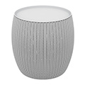 Knit single table műanyag tárolós asztal 41L - felhő szürke
