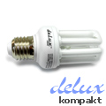 Delux - Rúd kompakt fénycső E27/13W (10.000h) meleg fényű